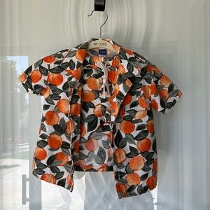 Old navy 2 piece boys set oranges